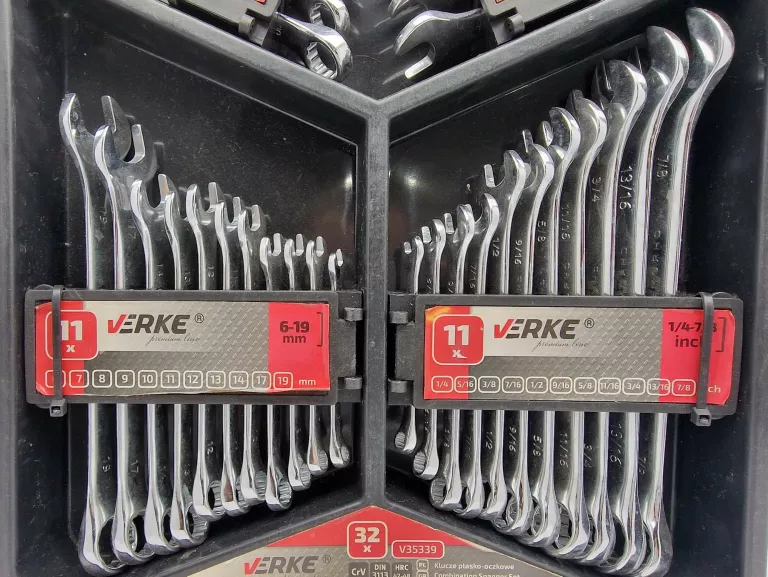 VERKE V35339 KLUCZE PŁASKO-OCZKOWE 6-19MM 32SZT.