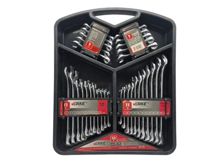 VERKE V35339 KLUCZE PŁASKO-OCZKOWE 6-19MM 32SZT.