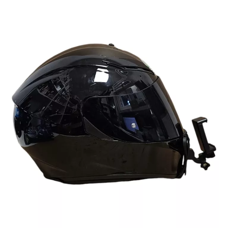 KASK AGV BLACK R XL ( 61-62 ) + INTERKOM + UCHWYT NA KAMERĘ *POLECAM*