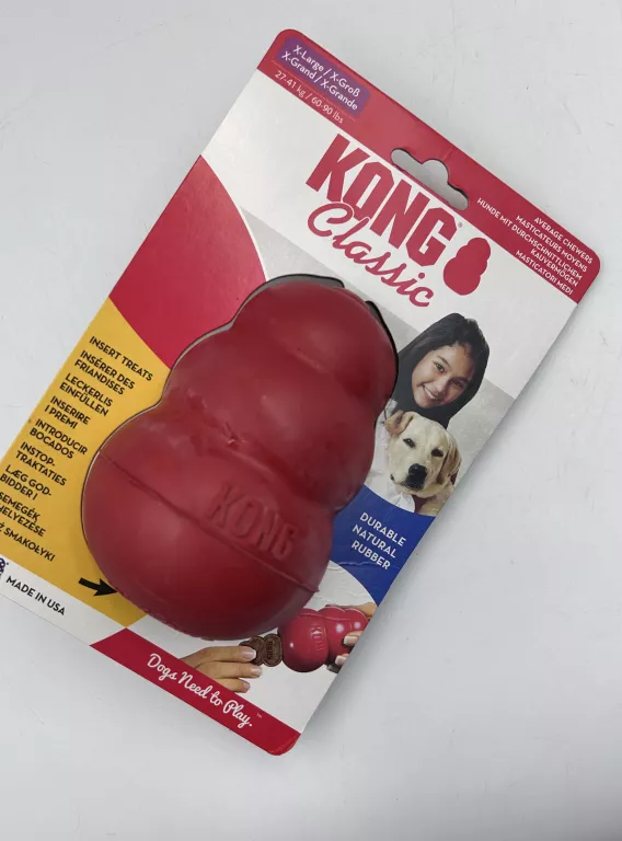 ZABAWKA DLA PSA KONG CLASSIC X-LARGE, X-GRAND CZERWONY