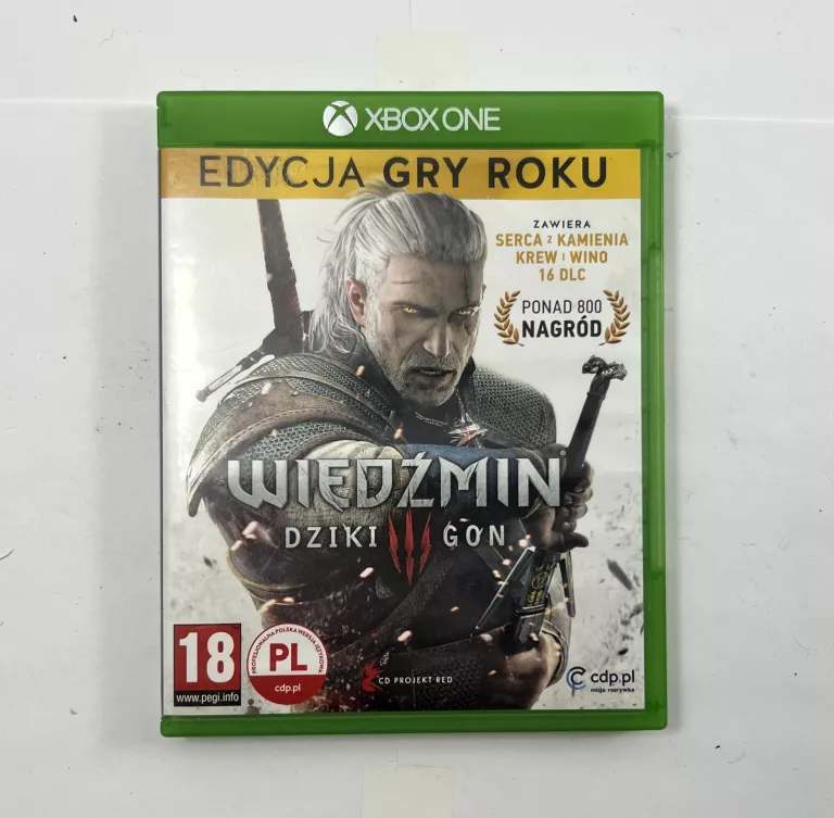 GRA XBOX ONE WIEDŹMIN 3 DZIKI GON EDYCJA GRY ROKU