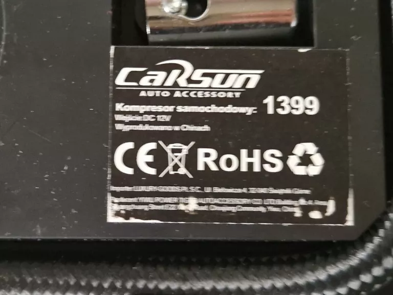 KOMPRESOR SAMOCHODOWY CARSUN C1399-1 12 V
