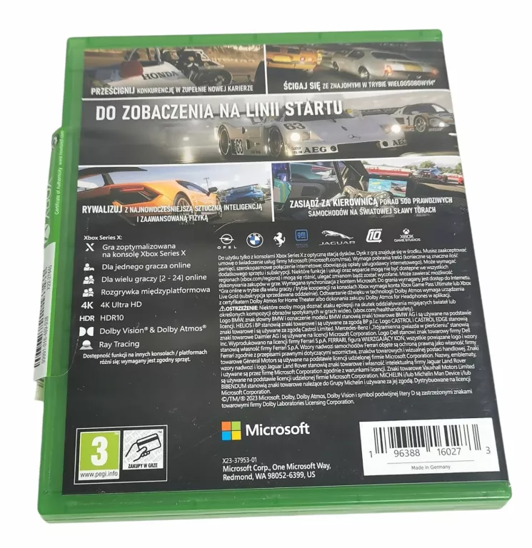 GRA FORZA MOTOSPORT XBOX SERIES X STAN BDB PL WERSJA 196388160273
