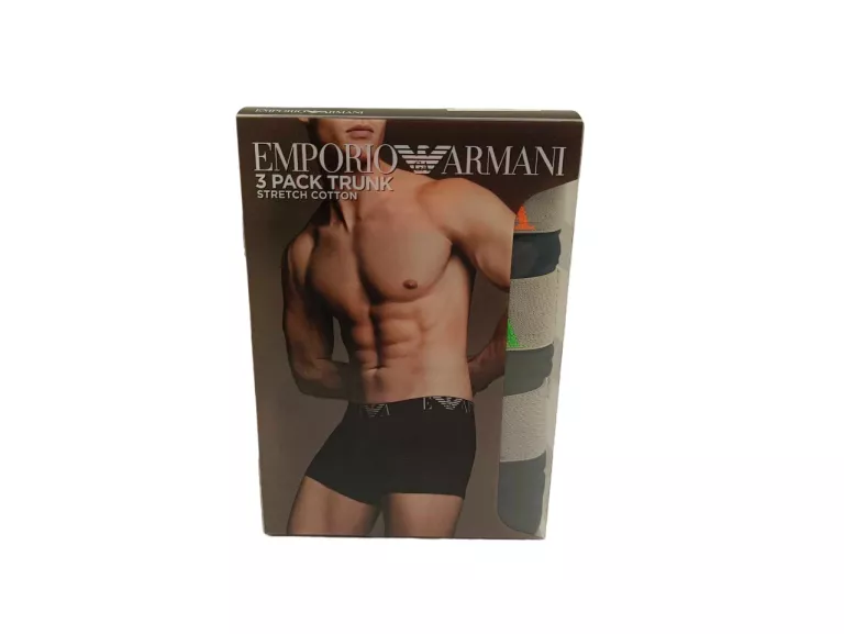 EMPORIO ARMANI MĘSKIE BOKSERKI 3-PAK ROZMIAR S