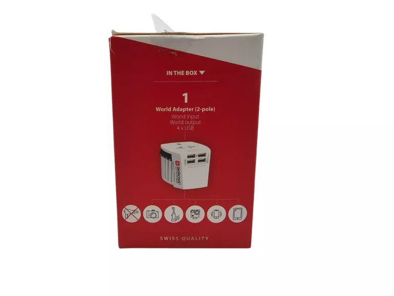 ADAPTER PODRÓŻNY PRZEJŚCIÓWKA SKROSS PRO LIGHT 4X USB