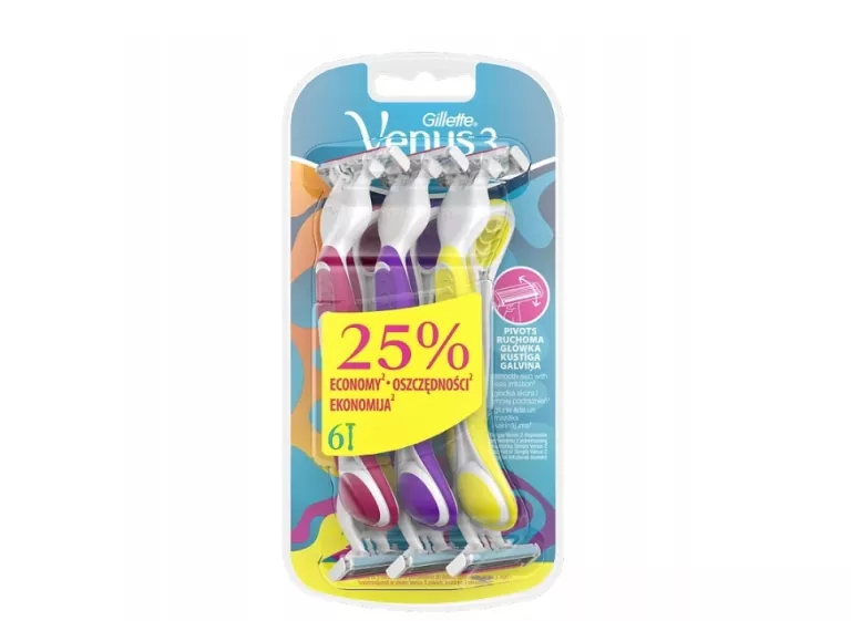 GILLETTE VENUS MASZYNKI DO GOLENIA DLA KOBIET 6SZT