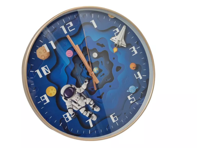 ZEGAR ŚCIENNY KOSMOS ASTRONAUTA RAKIETA