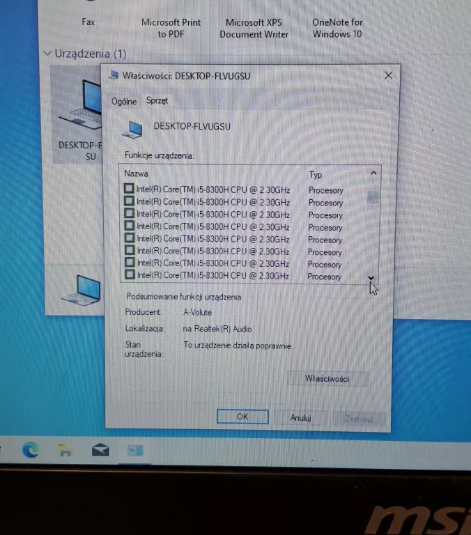 LAPTOP MSI GL73 MS-17C6 16 GB/1 TB HDD