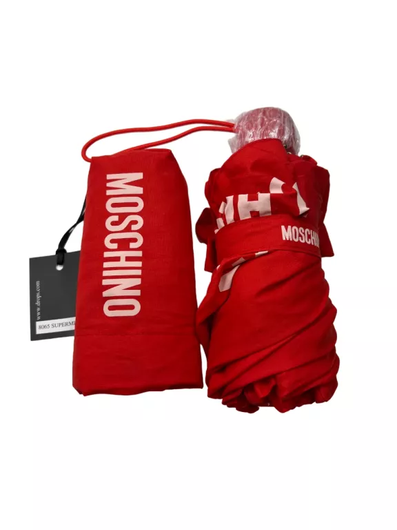 MAŁY CZERWONY PARASOL LOVE MOSCHINO SUPERMINI C