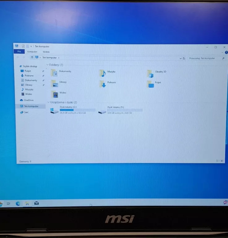 LAPTOP MSI GL73 MS-17C6 16 GB/1 TB HDD