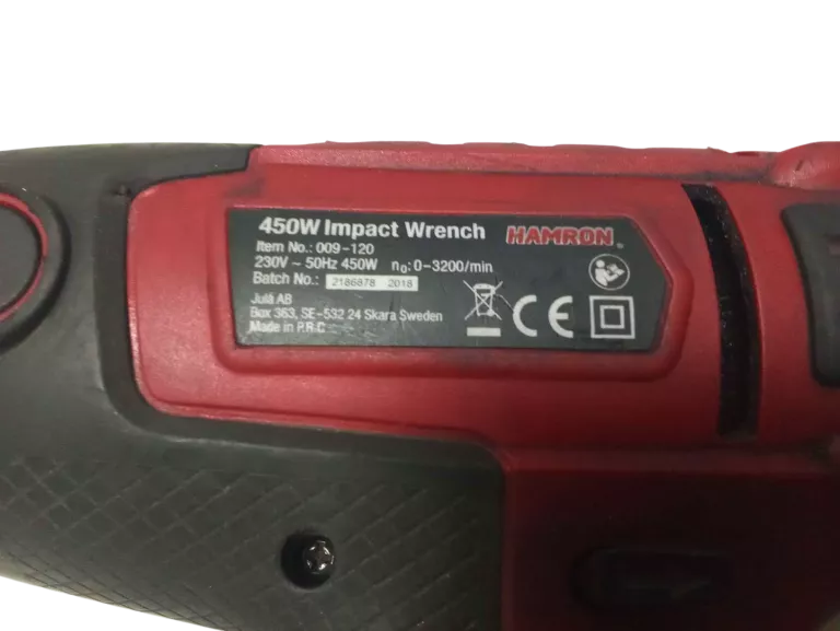 KLUCZ UDAROWY HAMRON 450W IMPACT WRENCH 009-120