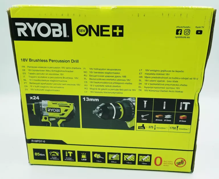 RYOBI R18PD7 WKRĘTARKA AKUMULATOROWA 18V