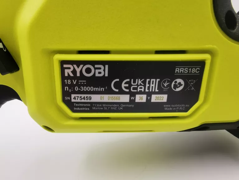 RYOBI RRS18C PILARKA PIŁA SZABLASTA AKUMULATOROWA