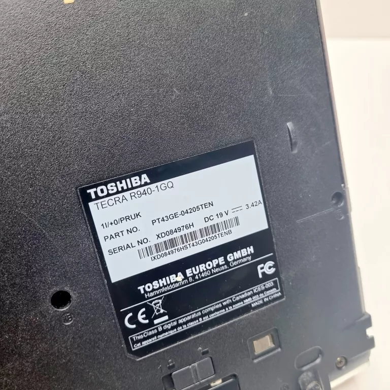 LAPTOP TOSHIBA TECRA R940 4/128GB/INTEL I5