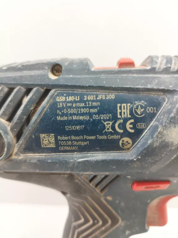WKRĘTARKA AKUMULATOROWA BOSCH GSB 180-LI