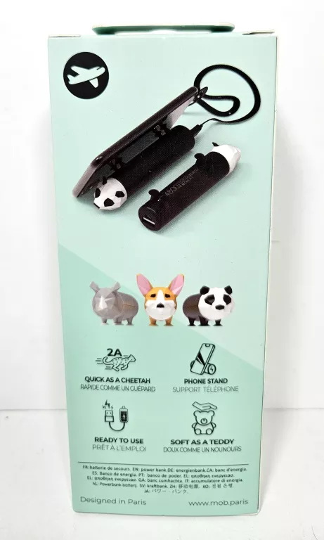 POWERBANK 4800 MAH POWER PET PANDA MOBILITY ON BOARD ŁADOWARKA 2A