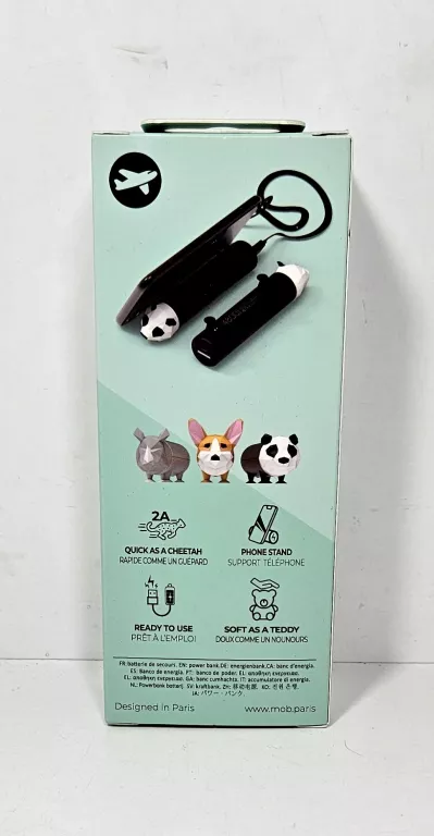 POWERBANK 4800 MAH POWER PET PANDA MOBILITY ON BOARD ŁADOWARKA 2A