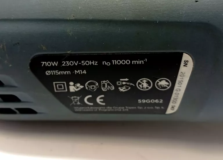 SZLIFIERKA KĄTOWA GRAPHITE 59G062