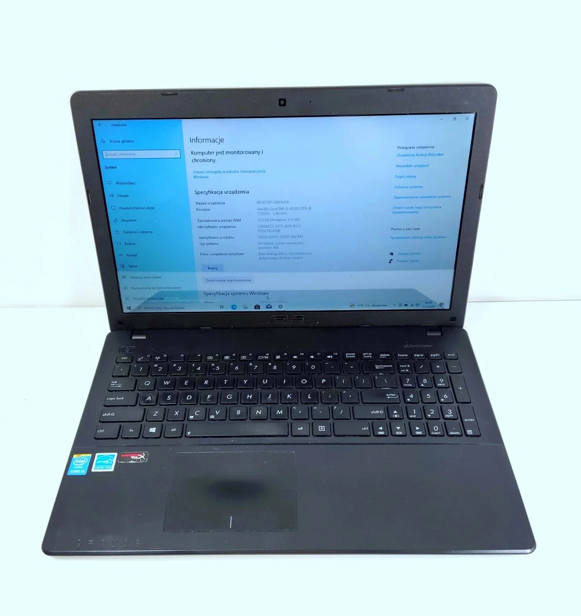 laptop-asus-x552l-i5-core-12-gb-ram-256-gb-ssd-bez-zasilacza-ean-gtin-7332404914601