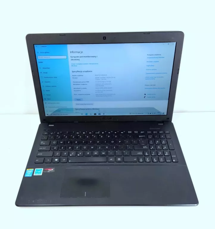 LAPTOP ASUS X552L I5 CORE 12 GB RAM / 256 GB SSD BEZ ZASILACZA