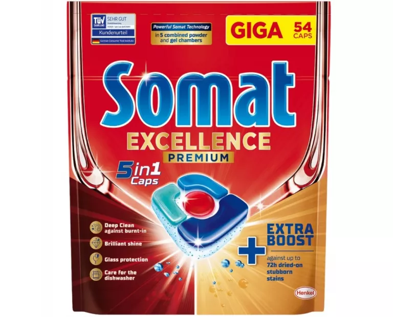 SOMAT TABS EXCELLENCE 5W1 TABLETKI DO ZMYWARKI 54 SZT.