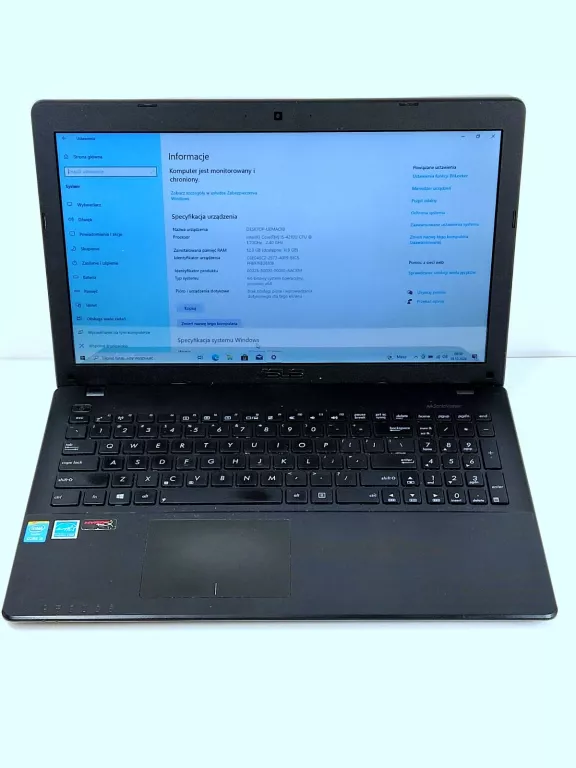 LAPTOP ASUS X552L I5 CORE 12 GB RAM / 256 GB SSD BEZ ZASILACZA