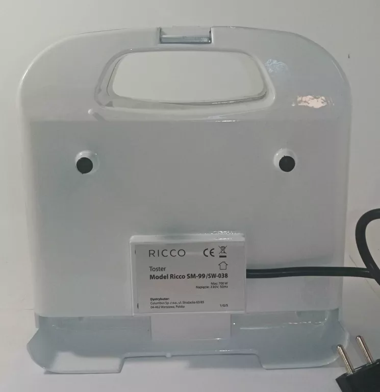TOSTER ELEKTRYCZNY RICCO MODEL SM-99