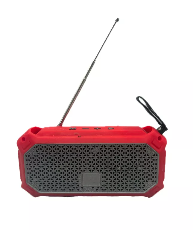 RADIO XL-11 CZERWONE Z KABLEM,PUDEŁKIEM
