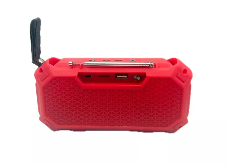 RADIO XL-11 CZERWONE Z KABLEM,PUDEŁKIEM