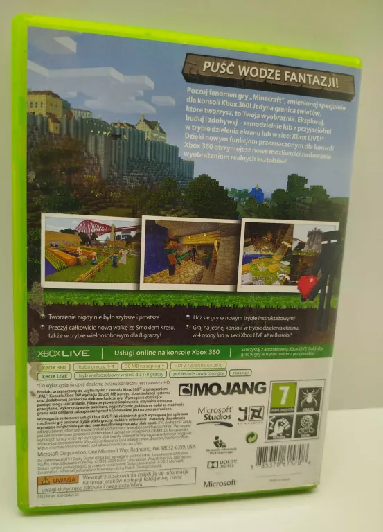 GRA XBOX 360 MINECRAFT