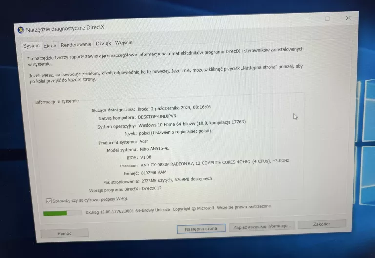 LAPTOP ACER NITRO 5 AMD FX-9830P