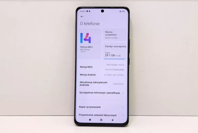 TELEFON XIAOMI 13 ULTRA 12/512 GB IMEI ; 864530060161487