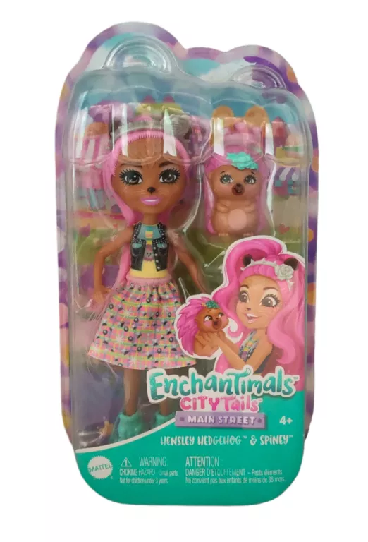 ENCHANTIMALS HENSLEY HEDGEHOG LALKA JEŻ + FIGURKA SPINEY HKN13