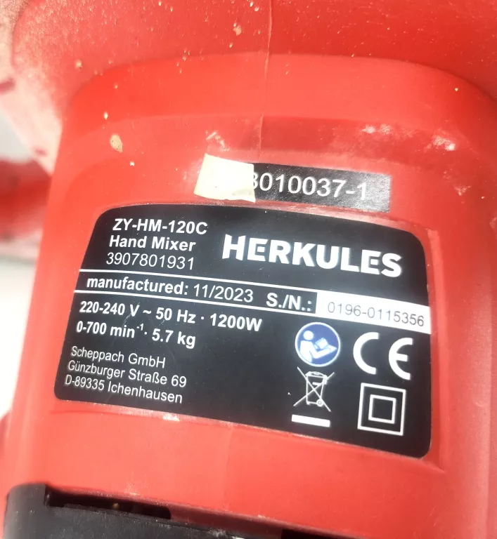 MIESZADŁO HERKULES ZY HM 120C