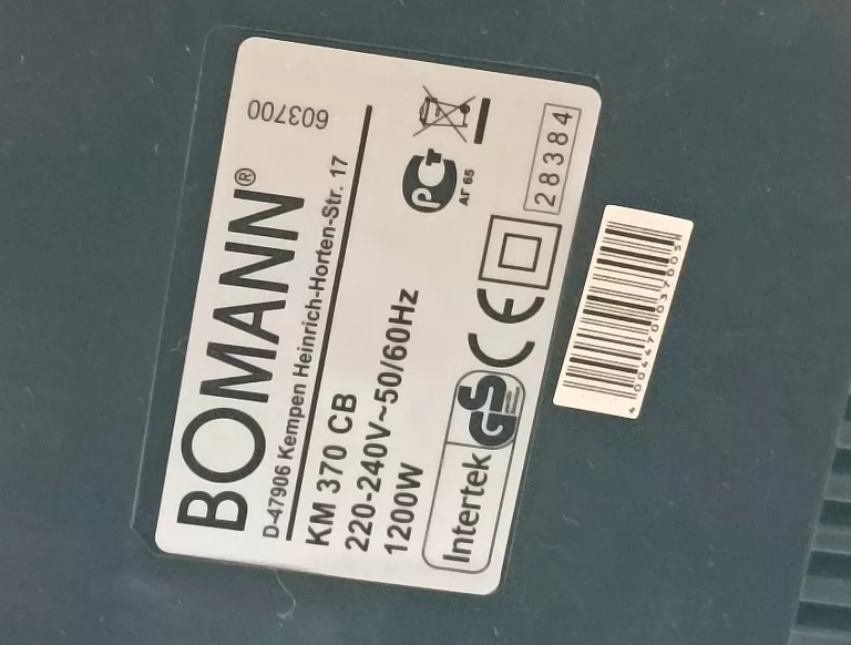 ROBOT KUCHENNY BOMANN KM 370 CB MIESZADŁA 1200W