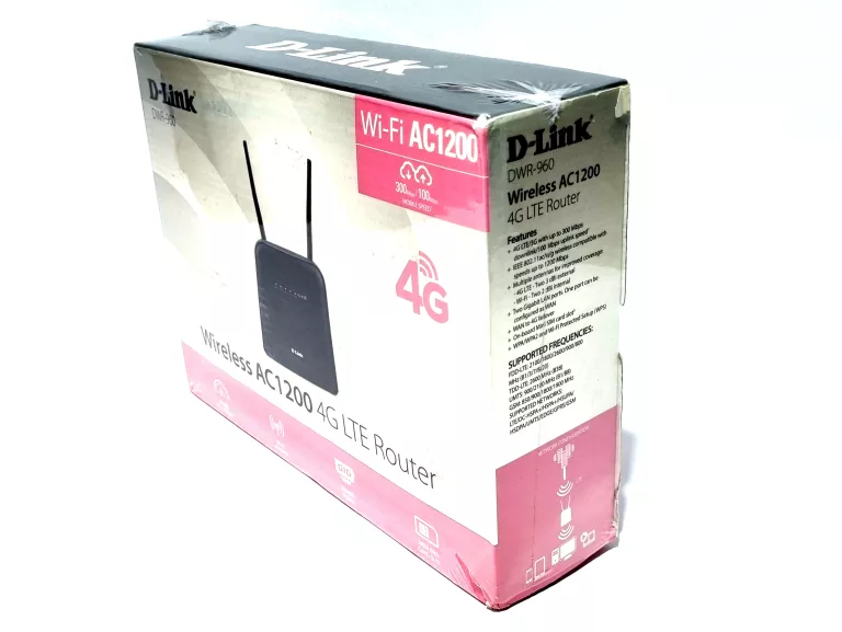D-LINK DWR-960 LTE CAT7 WLAN AC1200 ROUTER, CAT7 MOBILE WLAN ROUTER, 4G/3G