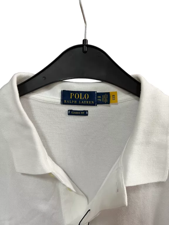 BIAŁA KOSZULKA POLO POLO RALPH LAUREN XXX / DŁUGI RĘKAW