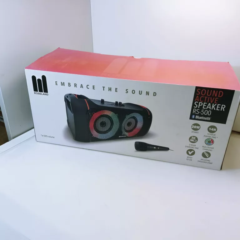 GŁOŚNIK BLUETOOTH ROSELAND RS 500 20W CZARNY