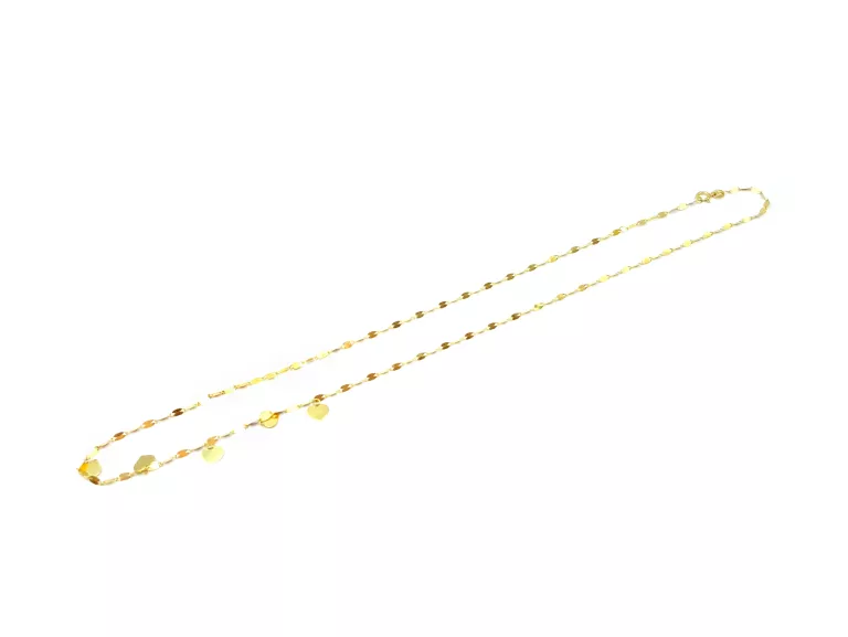 ZŁOTY ŁAŃCUSZEK BLASZKI 375 1,17 G DŁ 44 CM