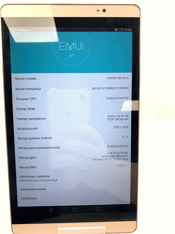 TABLET HUAWEI MEDIAPAD M2 8.0 3/32GB 8''
