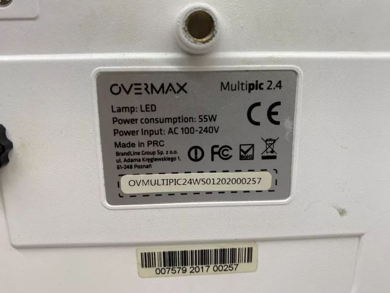 PROJEKTOR OVERMAX MULTIPIC 2.4 +PILOT ZAS