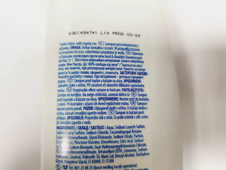 SZAMPON HEAD SHOULDERS MEN TOTAL CARE 330 ML