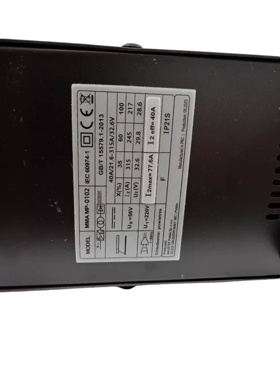 SPAWARKA INWERTEROWA MMA TIG LCD 315A