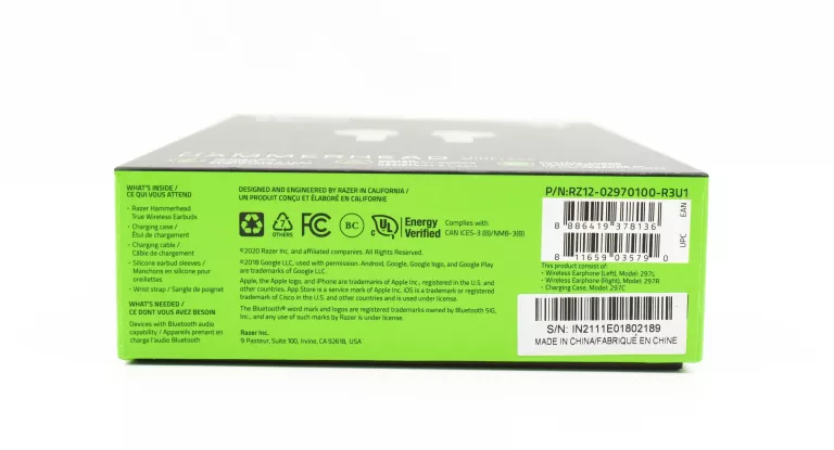 SŁUCHAWKI BEZPRZEWODOWE RAZER HAMMERHEAD RZ12-02970100-R3U1