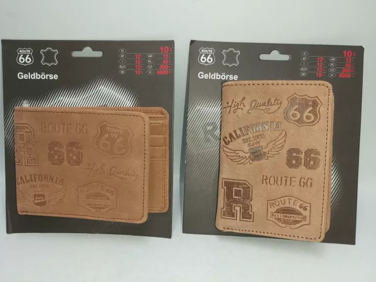 PORTFEL ROUTE 66 BRĄZOWY