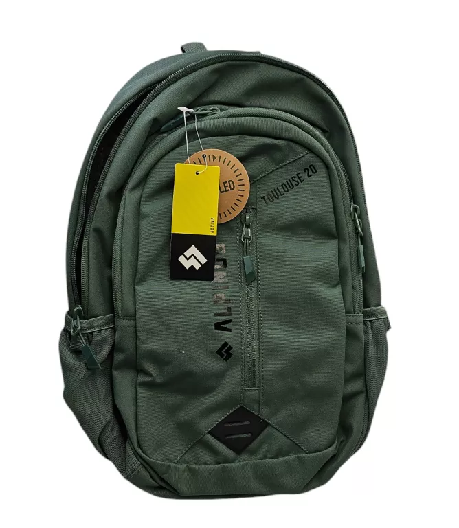 PLECAK ALPINUS TOULOUSE 20L DO SZKOŁY Z MIEJSCEM NA LAPTOPA ZIELONY