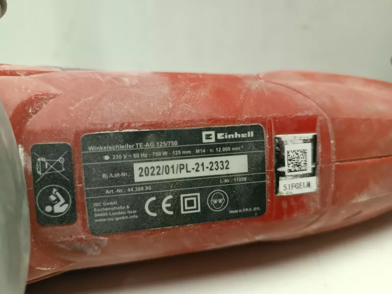 SZLIFIERKA KĄTOWA EINHELL TE-AG 125