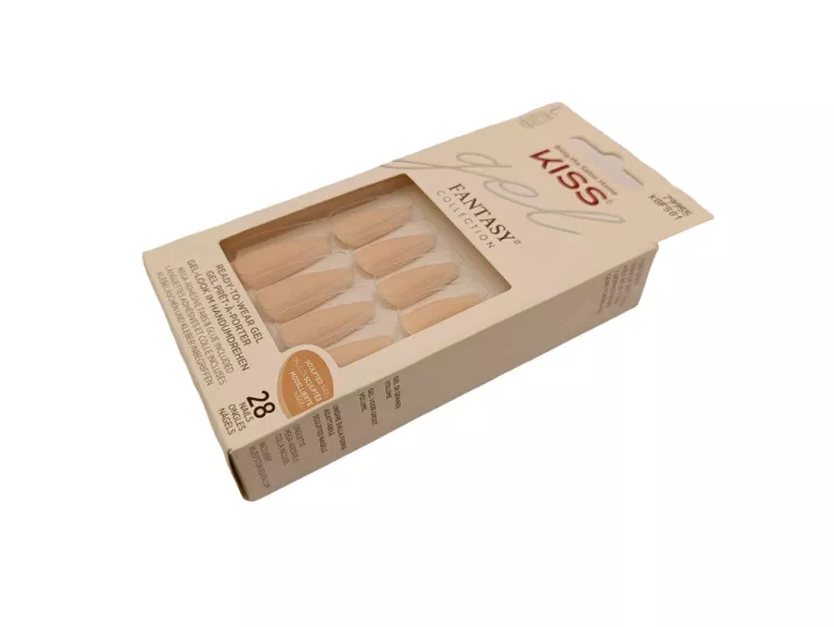 SZTUCZNE PAZNOKCIE KISS GEL FANTASY KGFS01 28 SZTUK OPAKOWANIE