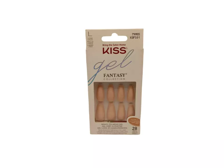 SZTUCZNE PAZNOKCIE KISS GEL FANTASY KGFS01 28 SZTUK OPAKOWANIE
