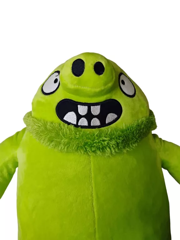 MASKOTKA ANGRY BIRDS ZIELONA ŚWINIA OK. 32CM